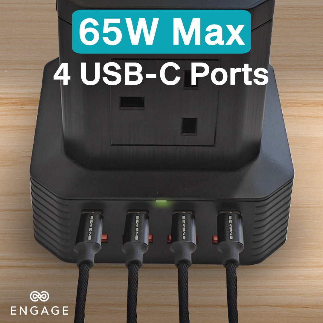 Engage 13 in 1 Ports GaN High Speed 65W Power Socket-WZB7