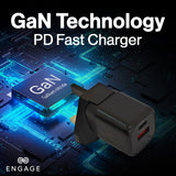 Engage Dual Port 20W PD Fast Adapter/Charger with Interchangeable Adapter