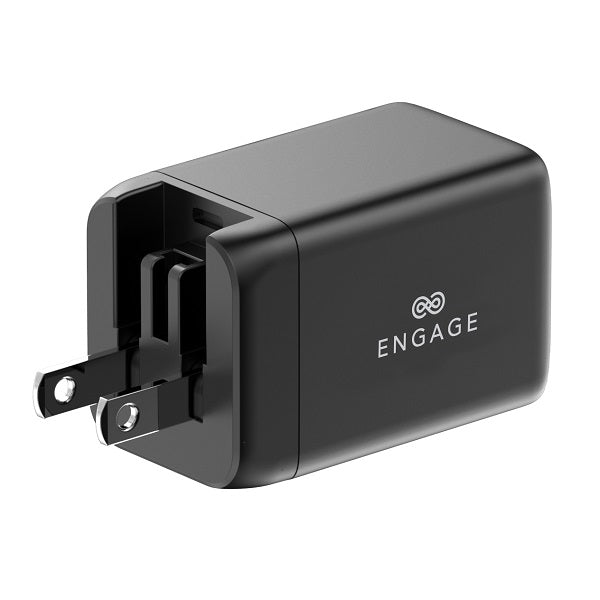 Engage Dual Port 48W Power Adapter With Interchangeable Uk/Eu Plug