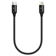 Engage PD 20W Type-C to Lightning Cable 30 cm Black - Future Store