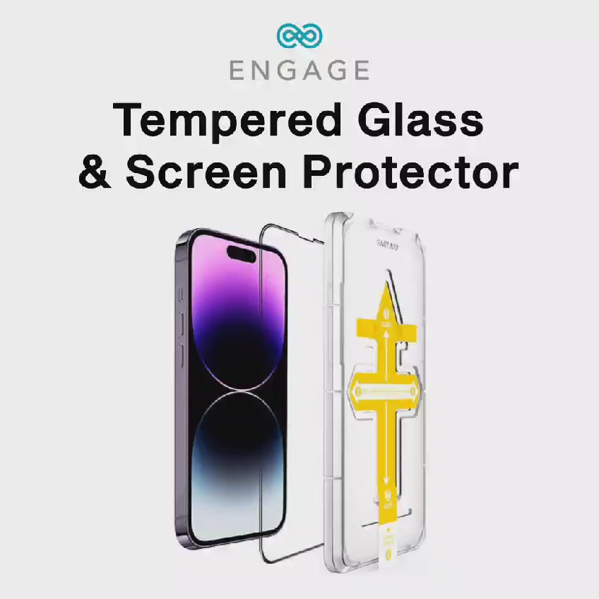 إشراك iPhone 14 Pro Proped Glass Protector مع صينية التثبيت